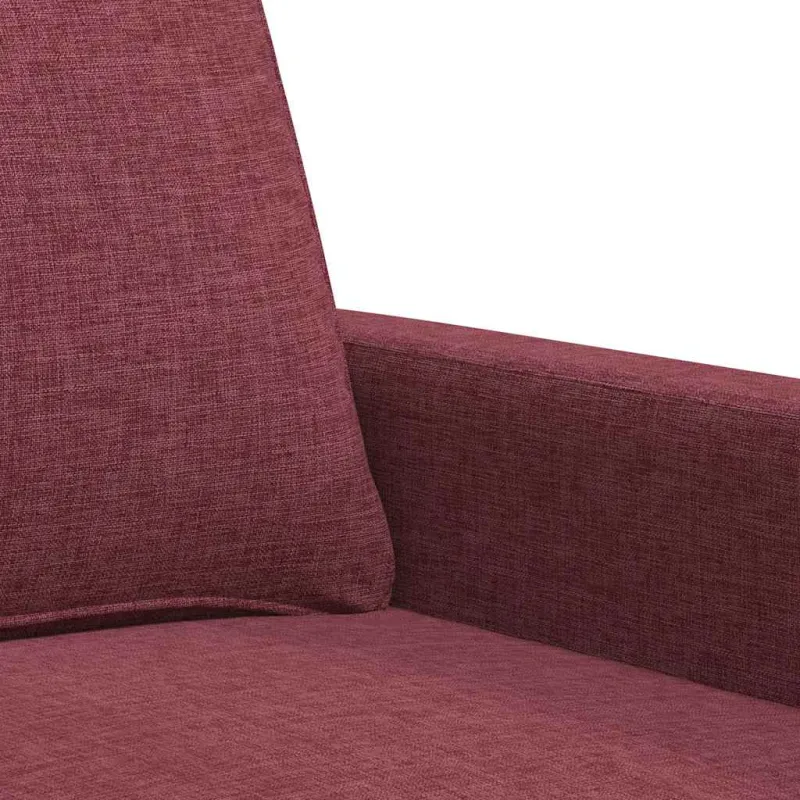 Dvivietė sofa, raudonojo vyno spalvos, 140cm, audinys