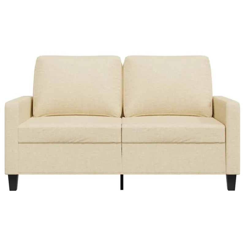 Dvivietė sofa, kreminės spalvos, 120cm, audinys