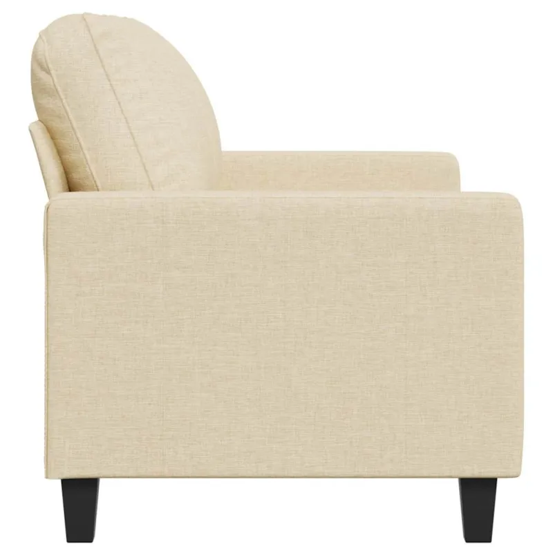 Dvivietė sofa, kreminės spalvos, 120cm, audinys