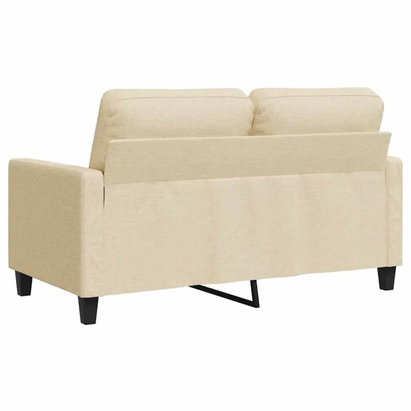 Dvivietė sofa, kreminės spalvos, 120cm, audinys