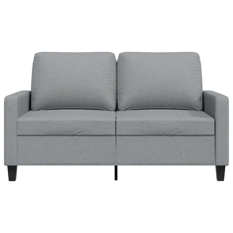 Dvivietė sofa, šviesiai pilkos spalvos, 120cm, audinys