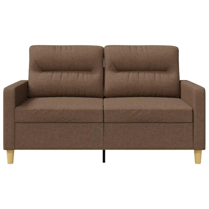 Dvivietė sofa, rudos spalvos, 120cm, audinys