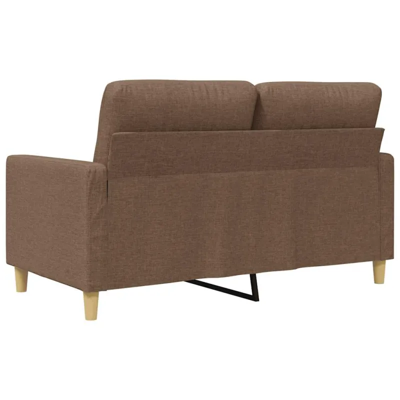Dvivietė sofa, rudos spalvos, 120cm, audinys