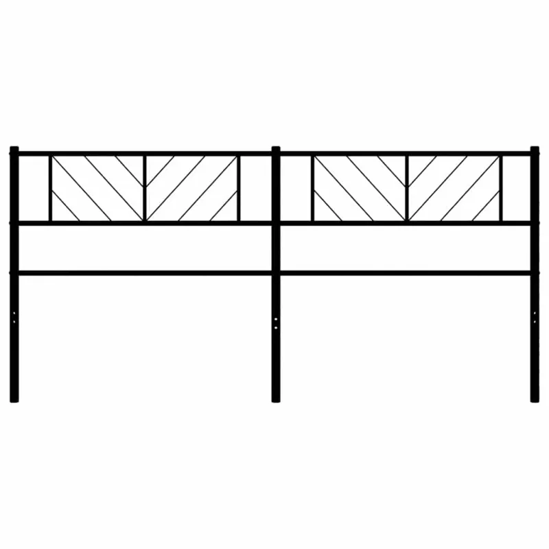 Metalinis pakaitinis galvūgalis, juodos spalvos, 200cm