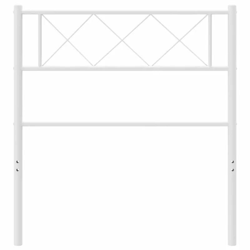 Metalinis pakaitinis galvūgalis, baltos spalvos, 75cm