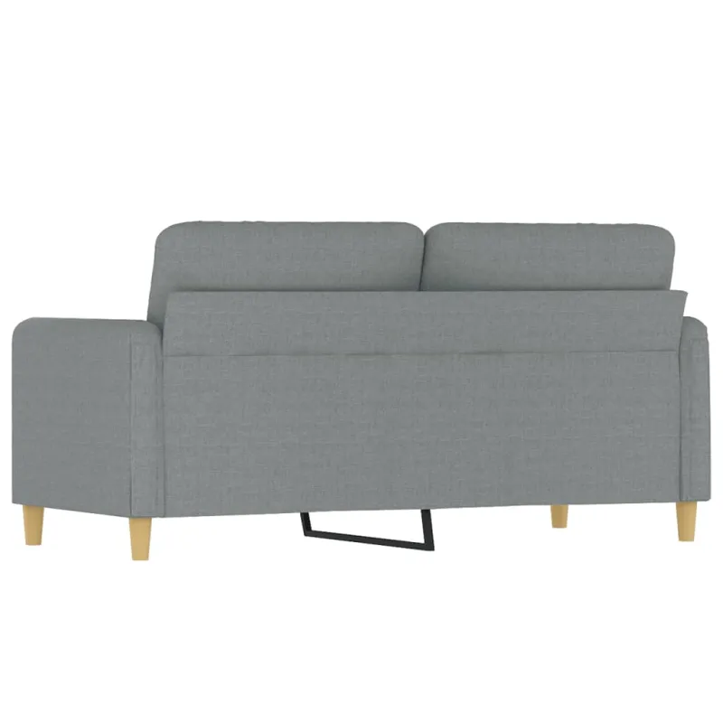Dvivietė sofa, šviesiai pilkos spalvos, 140cm, audinys