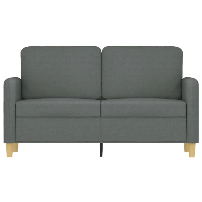 Dvivietė sofa, tamsiai pilkos spalvos, 120cm, audinys
