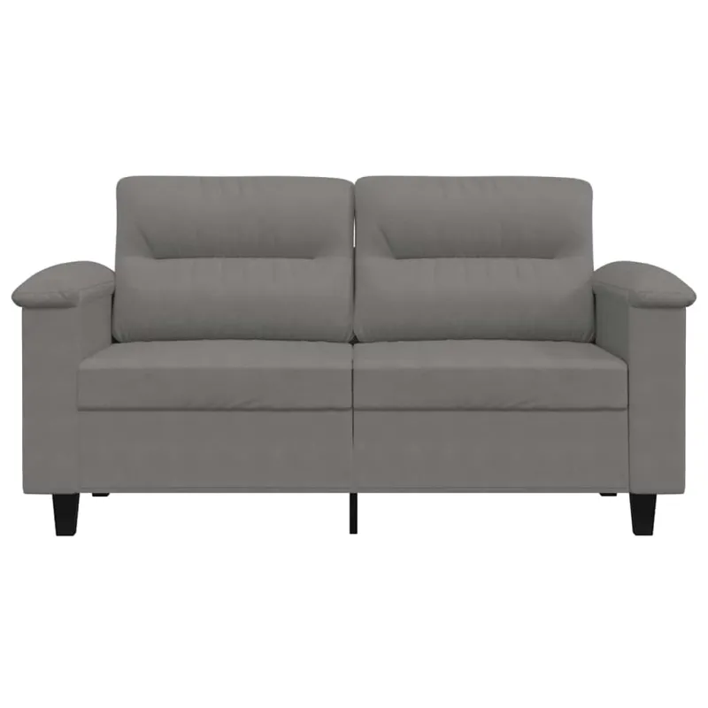 Dvivietė sofa, tamsiai pilka, 120cm, mikropluošto audinys
