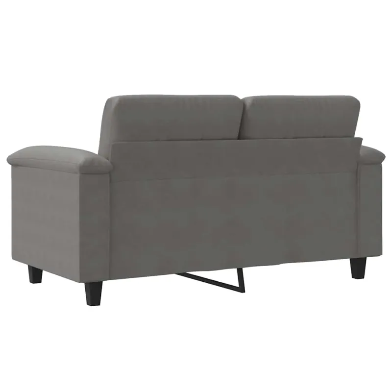 Dvivietė sofa, tamsiai pilka, 120cm, mikropluošto audinys