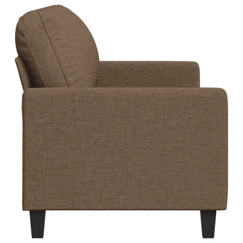 Trivietė sofa, rudos spalvos, 180cm, audinys