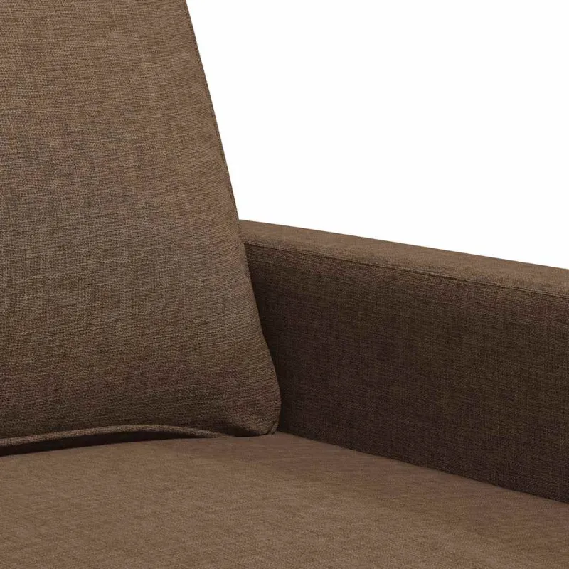 Trivietė sofa, rudos spalvos, 180cm, audinys