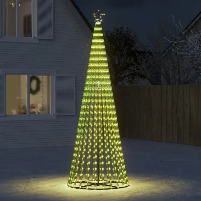LED Kalėdų eglutė 688 LEDs Šilta Balta 300 cm