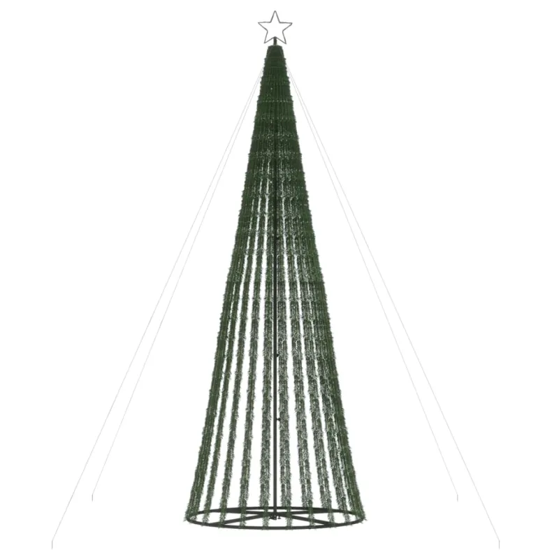 LED Kalėdų eglutė 688 LEDs Šilta Balta 300 cm