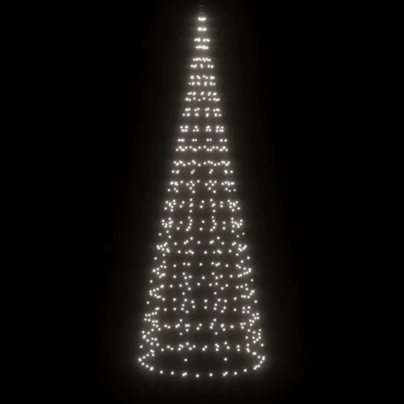 LED Kalėdų eglutė 550 LED Šalta Balta 300cm