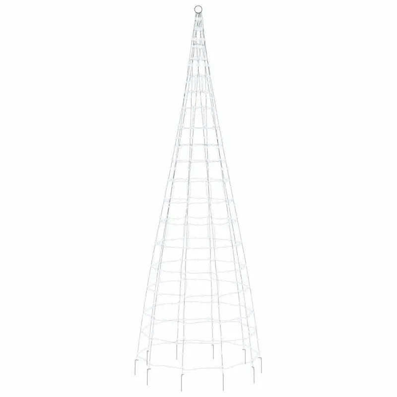 LED Kalėdų eglutė 550 LED Šalta Balta 300cm