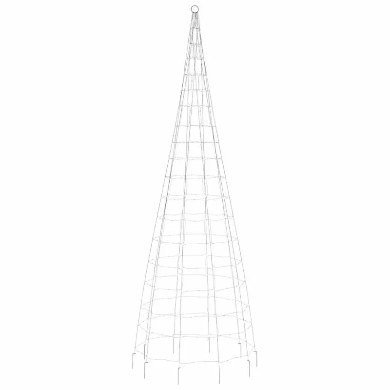 LED Kalėdų eglutė 550 LED Šalta Balta 300cm