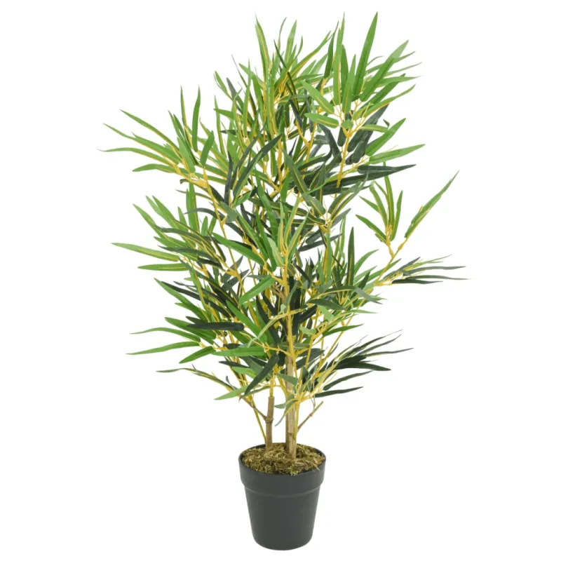 Dirbtinis bambukas, žalios spalvos, 80cm, 368 lapai