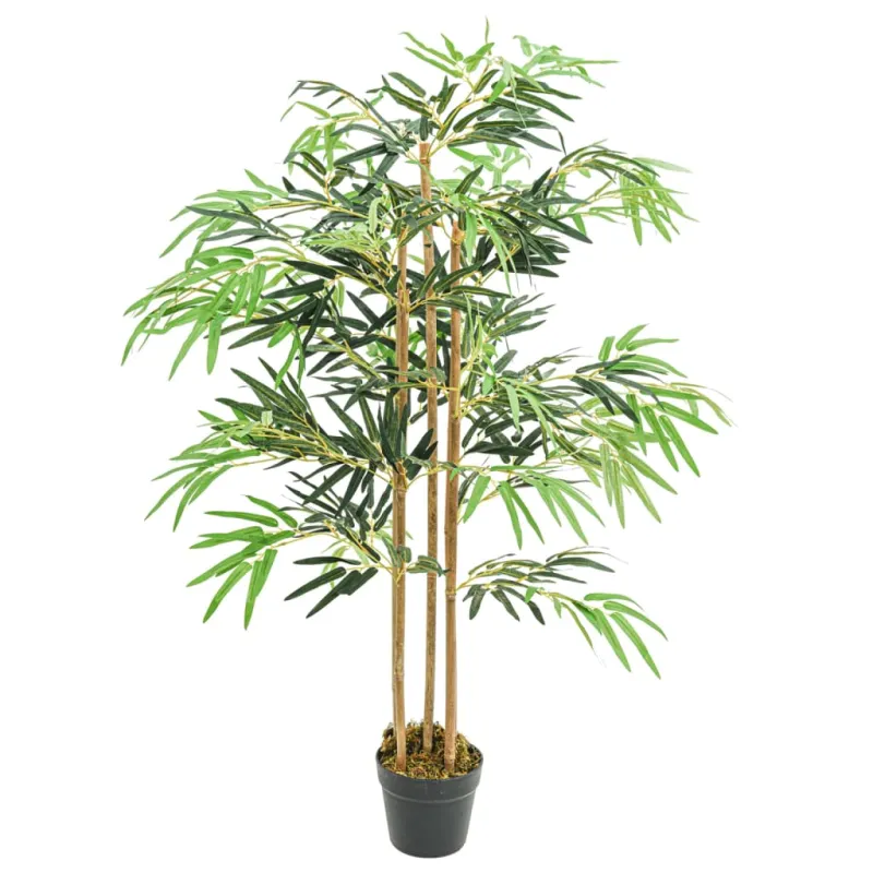 Dirbtinis bambukas, žalios spalvos, 120cm, 730 lapų