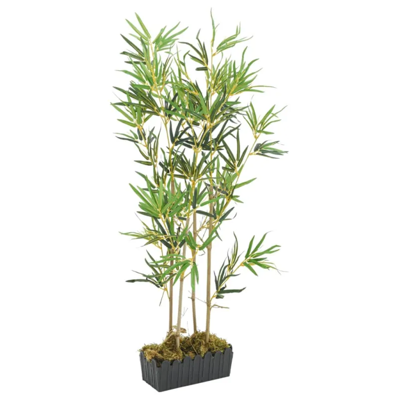 Dirbtinis bambukas, žalios spalvos, 120cm, 552 lapai