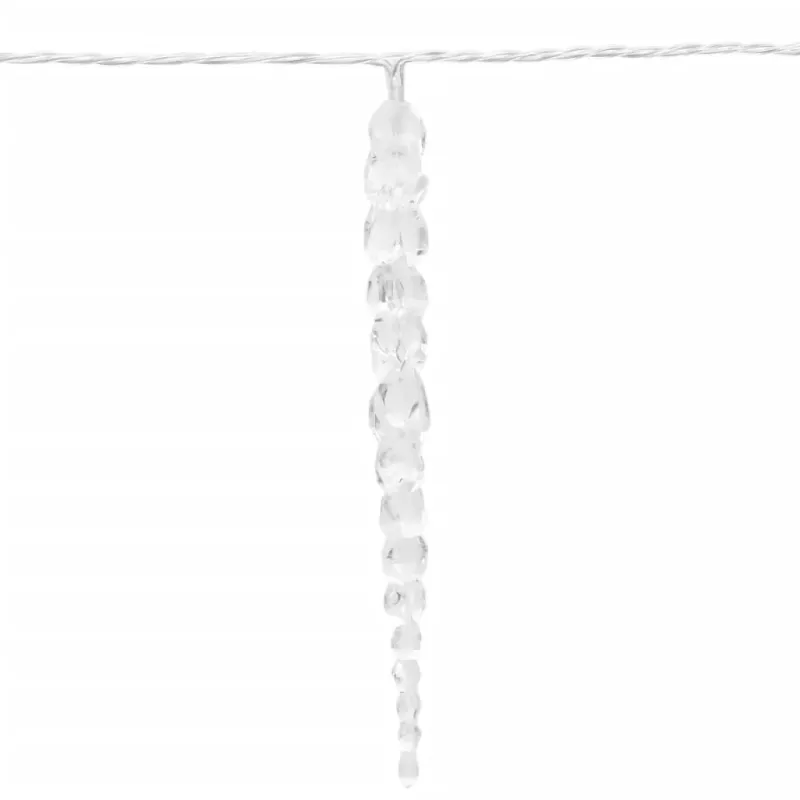 Kalėdinė varveklio lemputė, 100 LED, šiltai balta, 10 m, akrilas, PVC