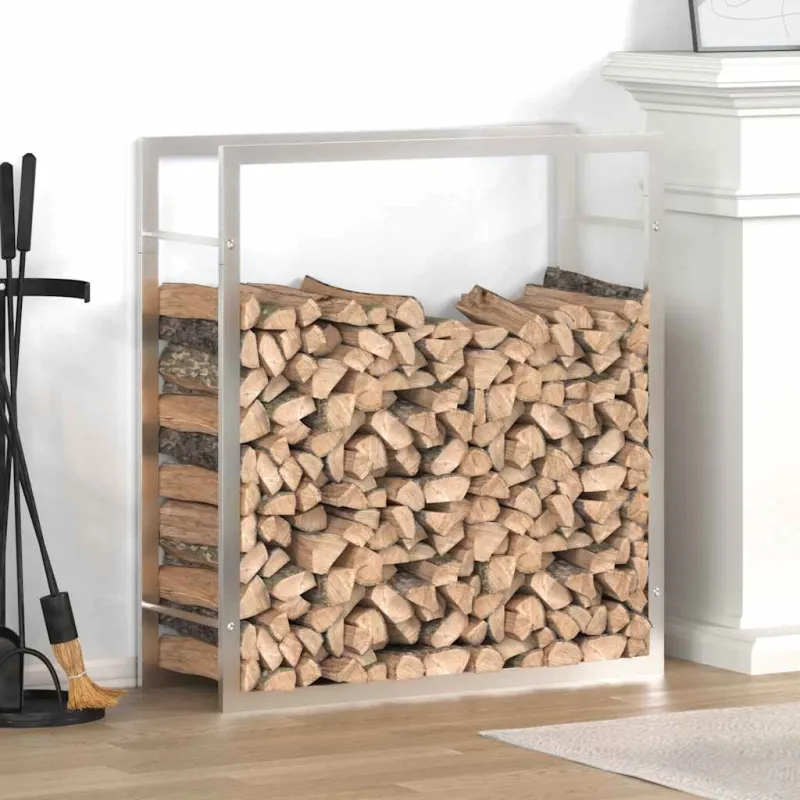 Stovas malkoms, 80x28x86 cm, nerūdijantis plienas