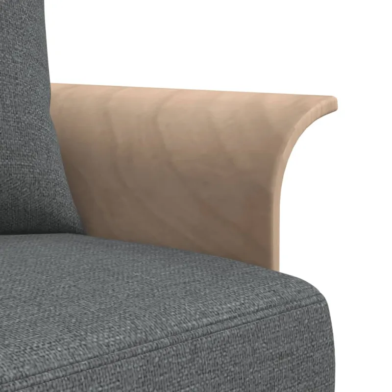 L formos sofa-lova, tamsiai pilka, 279x140x70cm, audinys