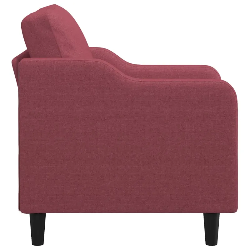 Krėslas, raudonojo vyno spalvos, 60cm, audinys
