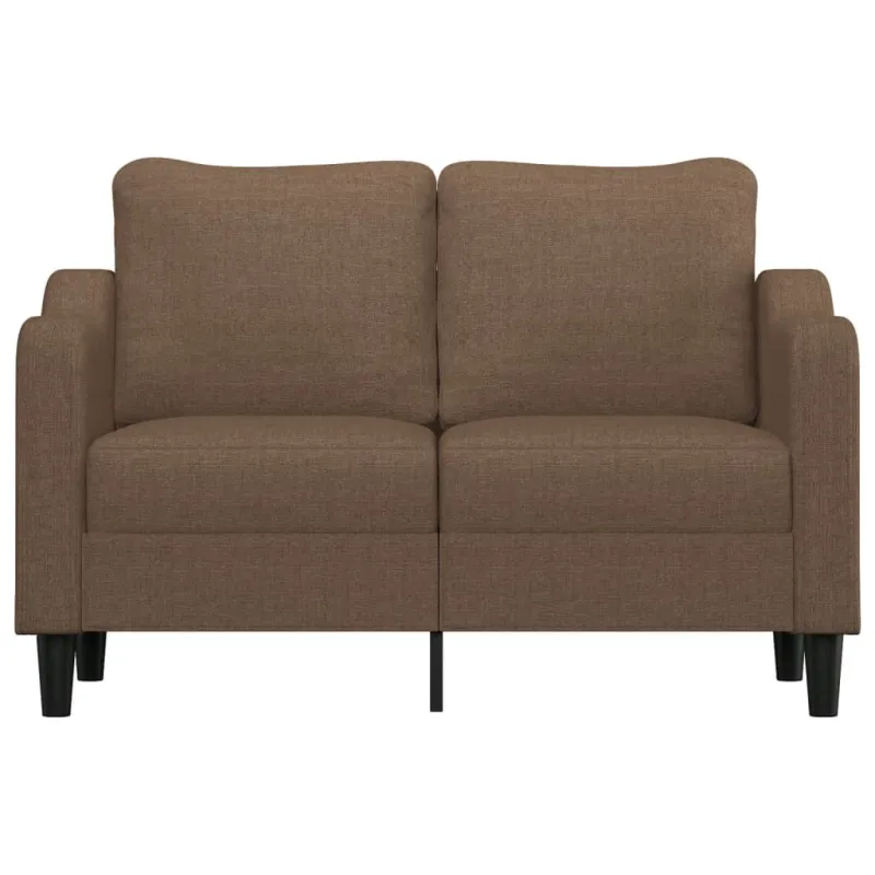 Dvivietė sofa, rudos spalvos, 120cm, audinys