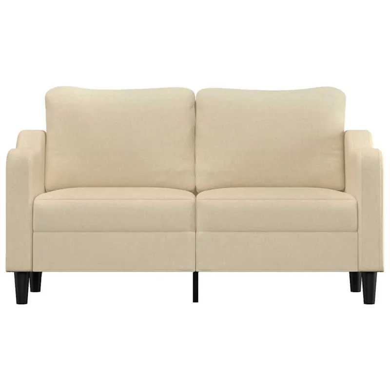Dvivietė sofa, kreminės spalvos, 140cm, audinys