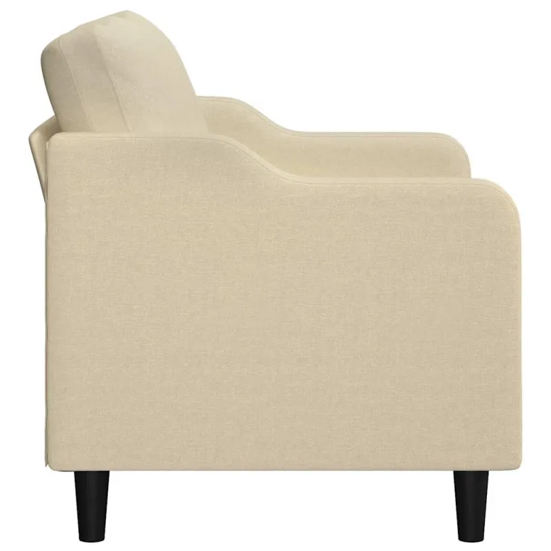 Dvivietė sofa, kreminės spalvos, 140cm, audinys