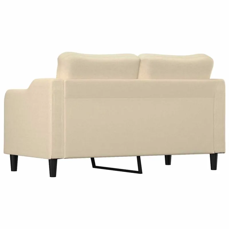Dvivietė sofa, kreminės spalvos, 140cm, audinys