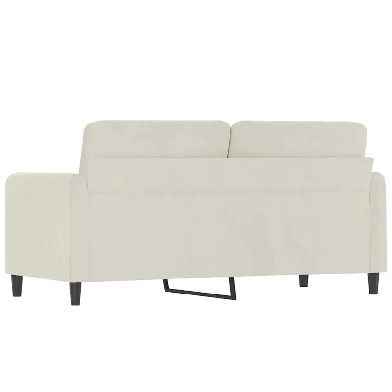 Dvivietė sofa, kreminės spalvos, 140cm, aksomas