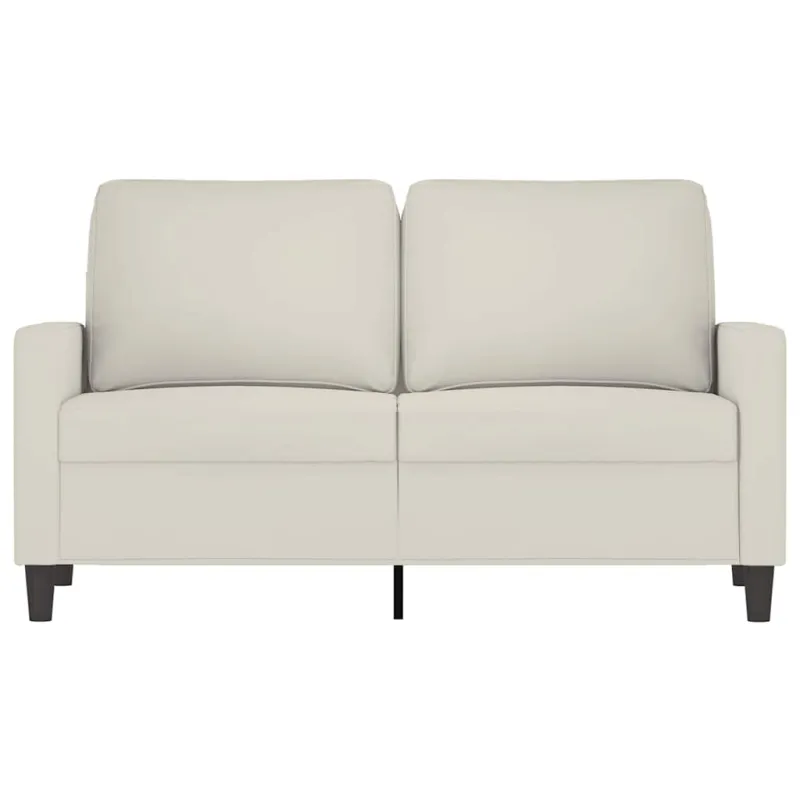 Dvivietė sofa, kreminės spalvos, 120cm, aksomas