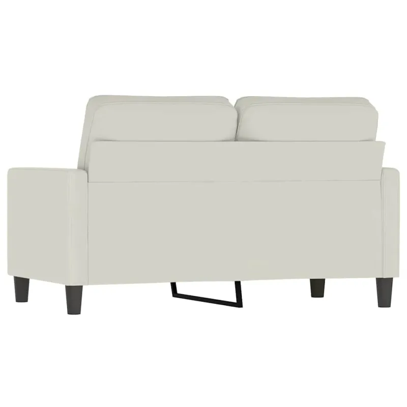 Dvivietė sofa, kreminės spalvos, 120cm, aksomas