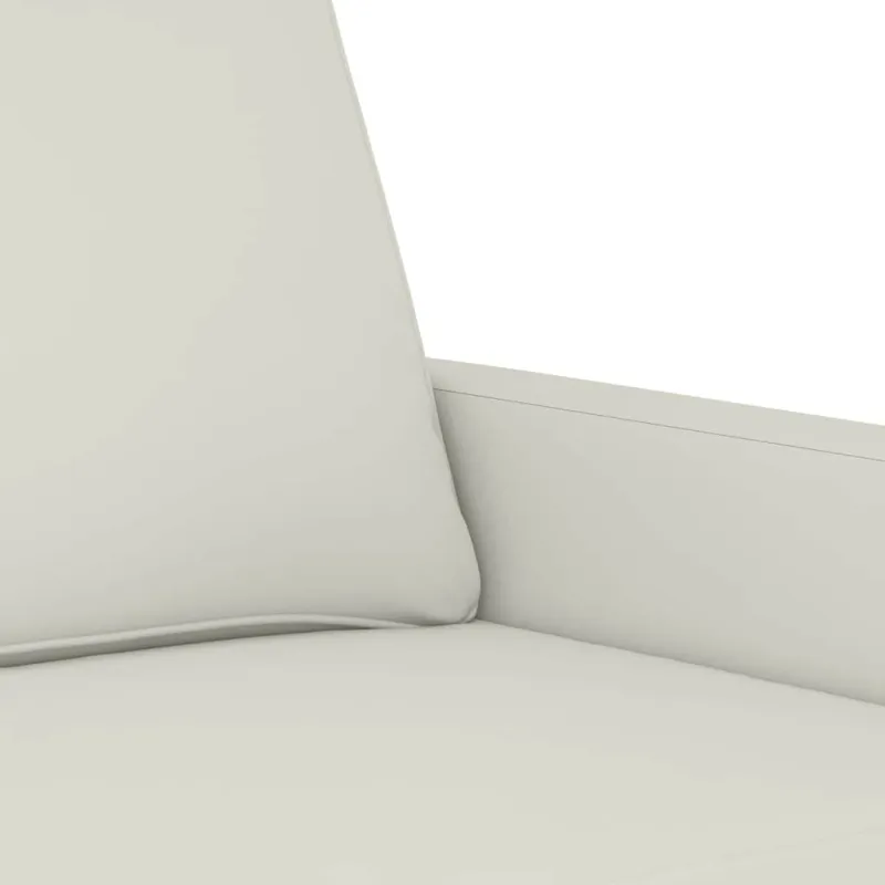 Dvivietė sofa, kreminės spalvos, 120cm, aksomas