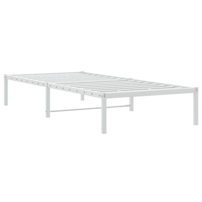 Metalinis lovos rėmas, baltos spalvos, 90x200cm