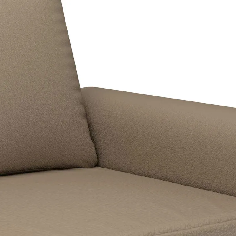 Dvivietė sofa, kapučino spalvos, 120cm, dirbtinė oda