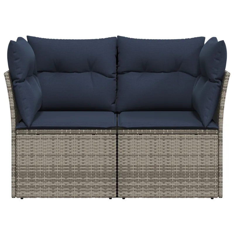 Sodo sofa | su pagalve Pilka 124 x 62 x 69 cm poliratanas