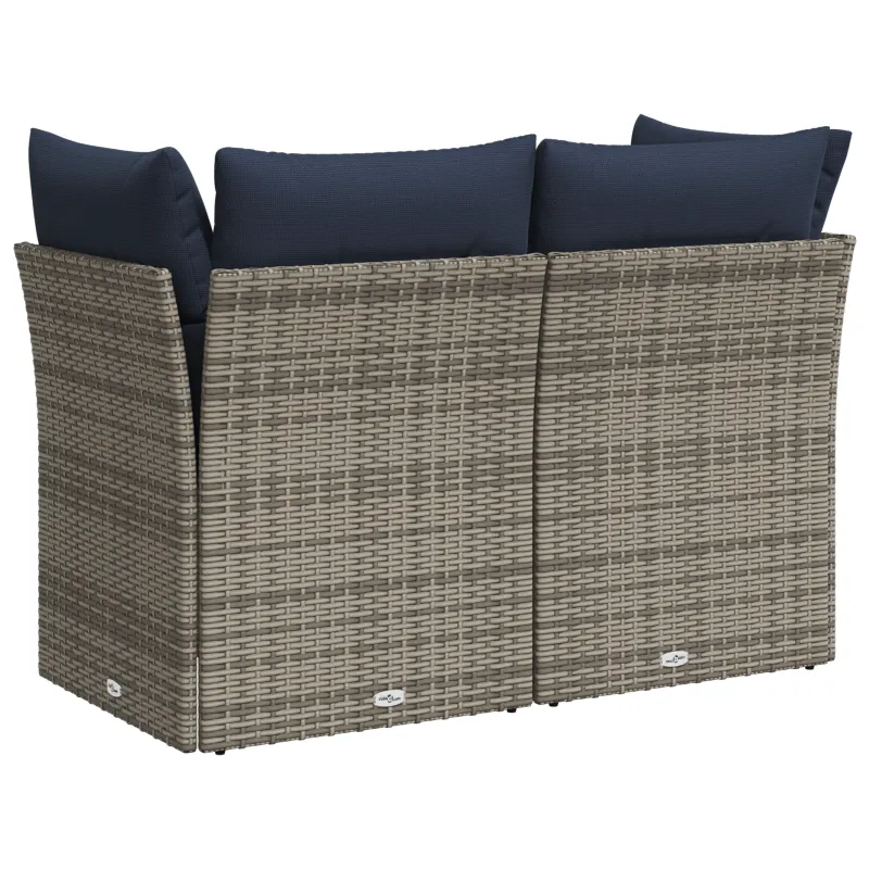 Sodo sofa | su pagalve Pilka 124 x 62 x 69 cm poliratanas