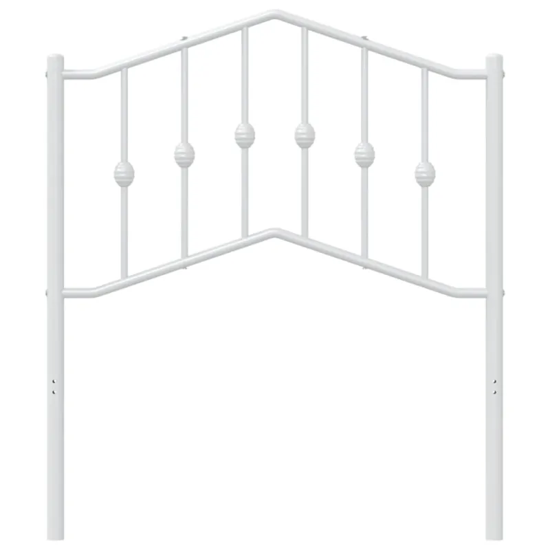 Metalinis pakaitinis galvūgalis, baltos spalvos, 80cm