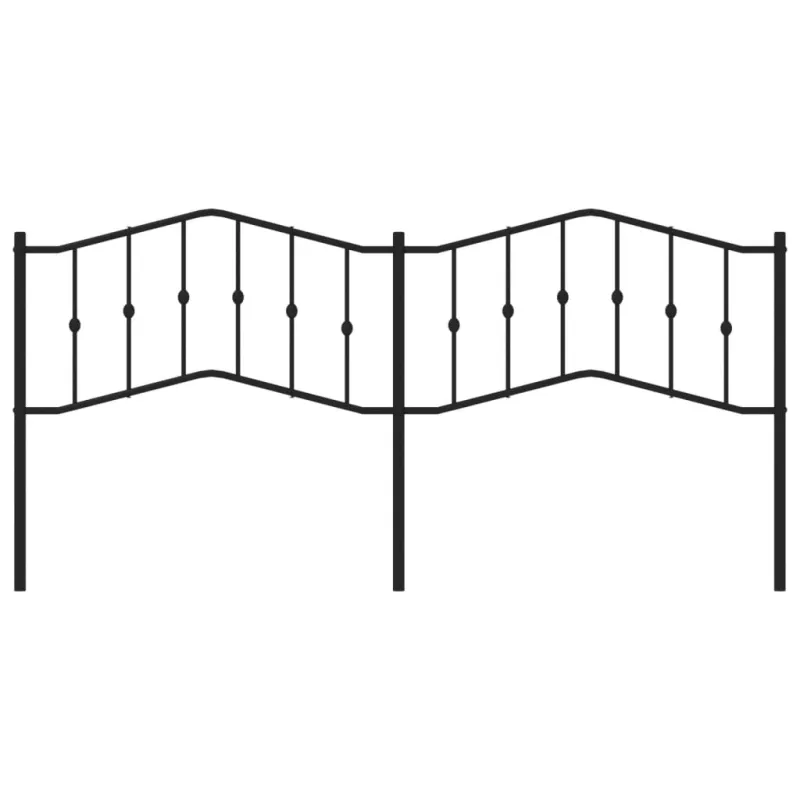 Metalinis pakaitinis galvūgalis, juodos spalvos, 200cm