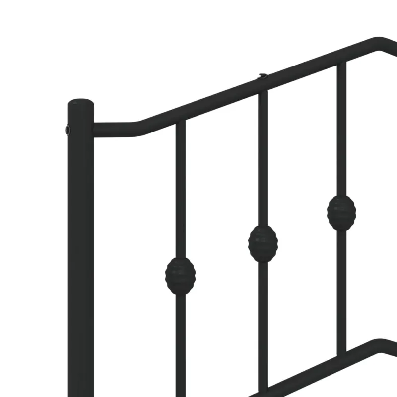 Metalinis pakaitinis galvūgalis, juodos spalvos, 200cm