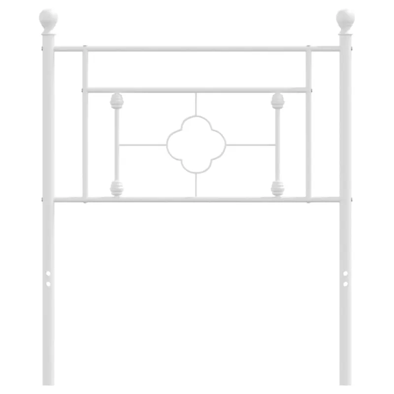 Metalinis pakaitinis galvūgalis, baltos spalvos, 75cm