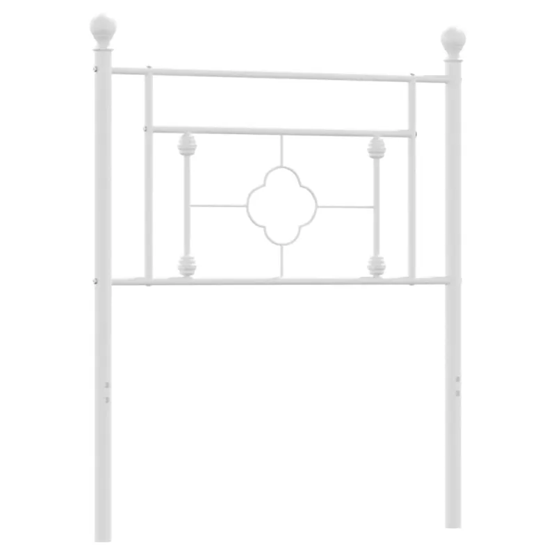 Metalinis pakaitinis galvūgalis, baltos spalvos, 75cm