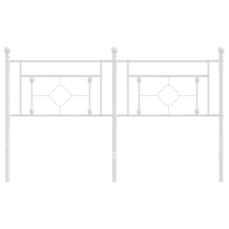 Metalinis pakaitinis galvūgalis, baltos spalvos, 160cm