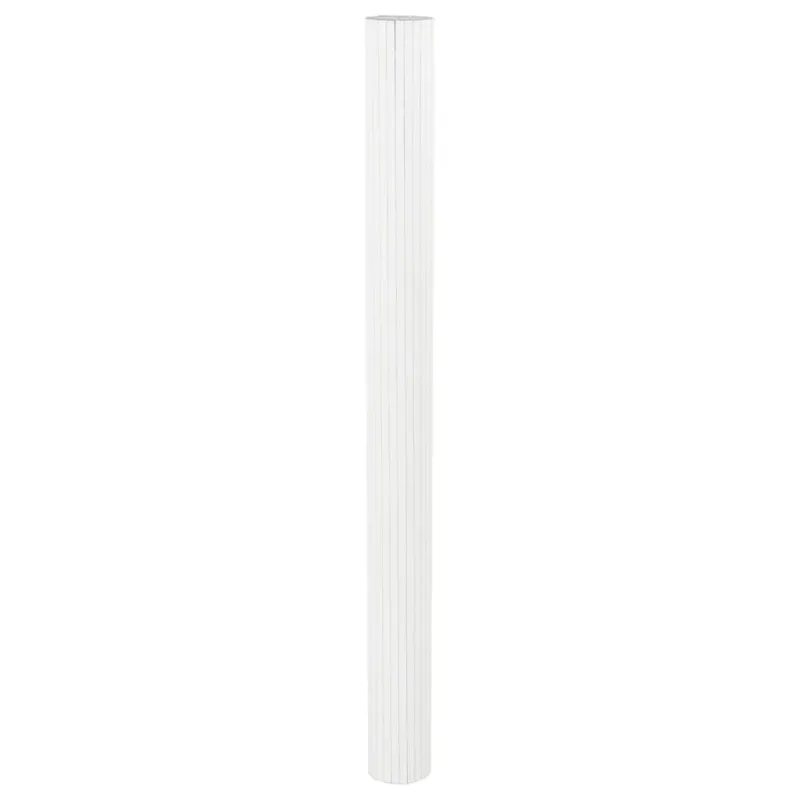 Kambario pertvara, baltos spalvos, plotis 400 cm, aukštis 165 cm, bambukas