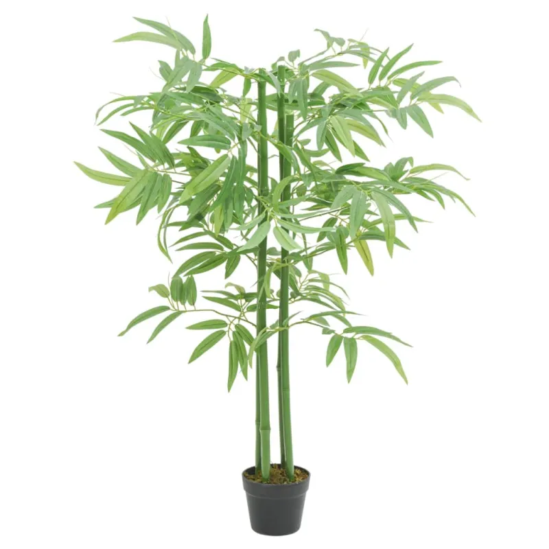 Dirbtinis bambukas, žalios spalvos, 120cm, 384 lapai