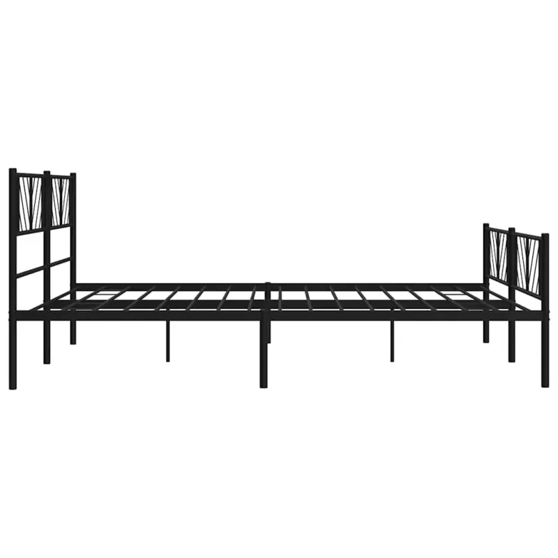 Lovos rėmas be čiužinio, juodas, 180x200cm, metalas