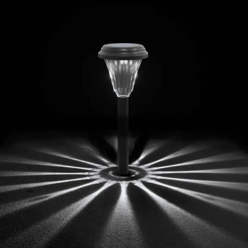 Solar Pathway šviestuvai su smaigaliais, 12vnt., baltos spalvos