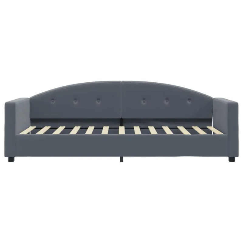 Sofa, tamsiai pilkos spalvos, 80x200cm, aksomas